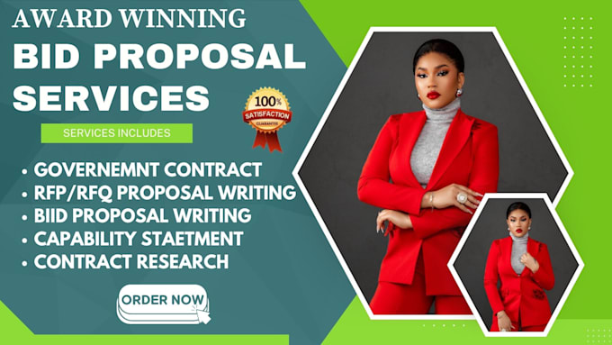 Gig Preview - Write winning bid proposals search rfp rfq and respond to government contracts