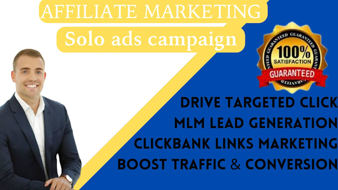 Gig Preview - Get quality USA solo ads for affiliate promotions and MLM lead generation