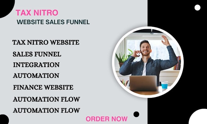 Gig Preview - Design tax nitro sales funnel, membership sites, and tax websites