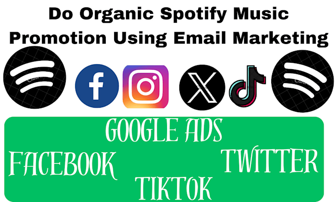 Gig Preview - Do organic spotify music promotion using email marketing