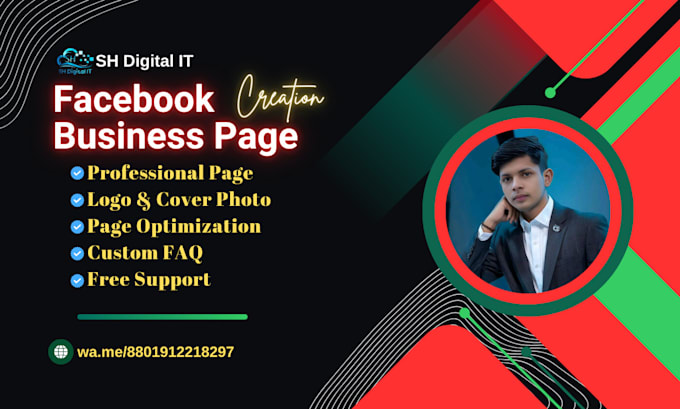 Gig Preview - Facebook business page setup , fan page create , banner and cover design