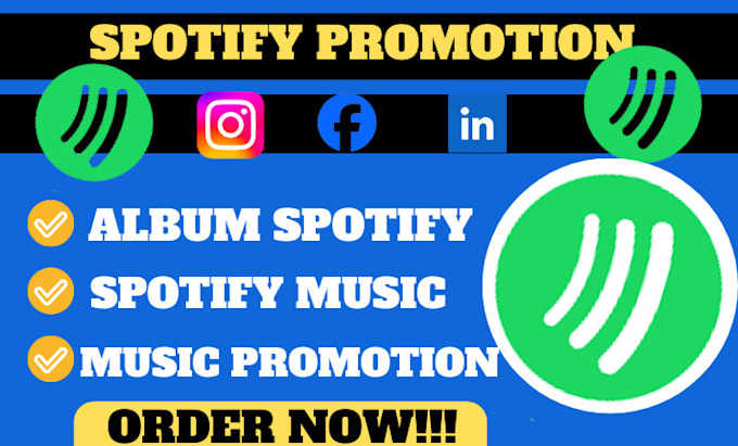 Gig Preview - Promote spotify album, USA spotify music promotion, spotify marketing playlist