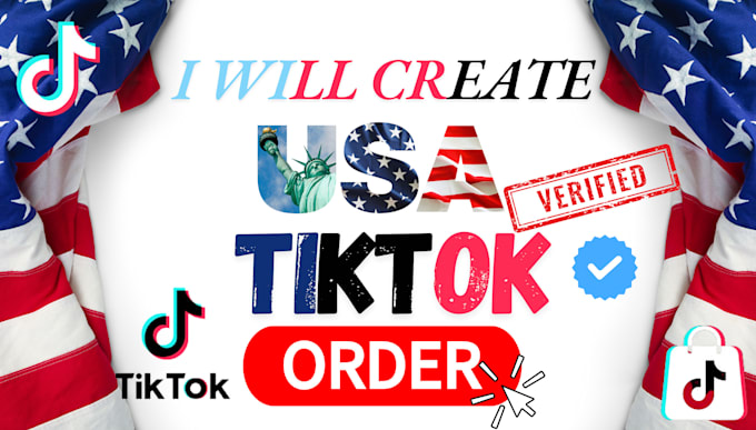 Gig Preview - Create usa tiktok account usa tiktok shop usa tiktok account