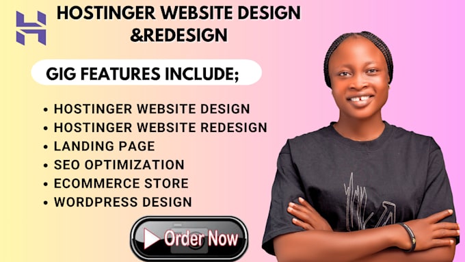 Gig Preview - Build hostinger website design website redesign hostinger blog godaddy