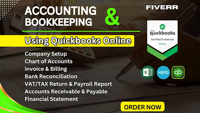 Gig Preview - Setup, catchup, cleanup, bank reconciliation quickbooks online and bookkeeping