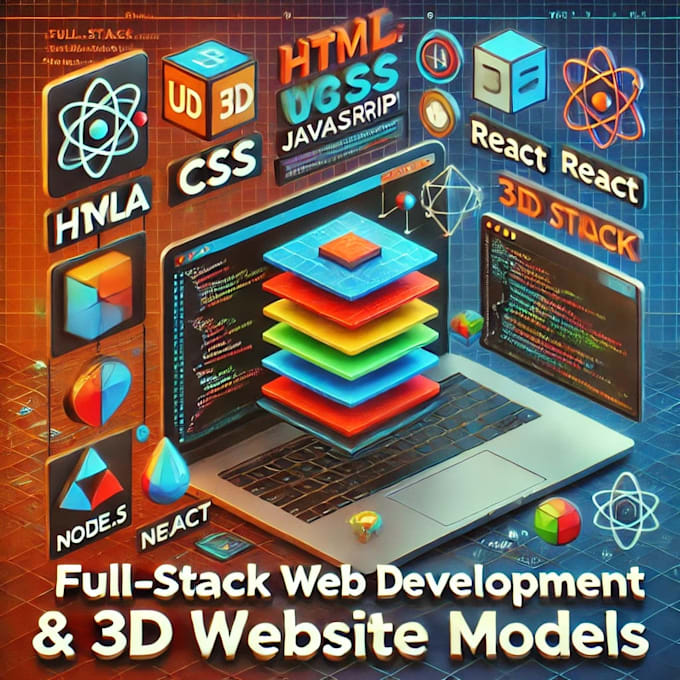 Bestseller - do full stack web development and best 3d website model react, three js, node js