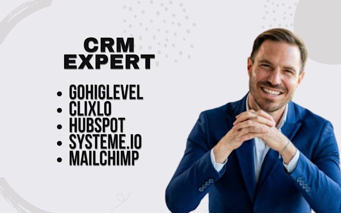 Gig Preview - Build on gohighlevel clixlo hubspot systeme io and mailchimp