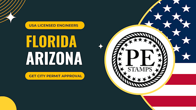 Gig Preview - Review stamp as licensed civil and structural engineer in florida and arizona