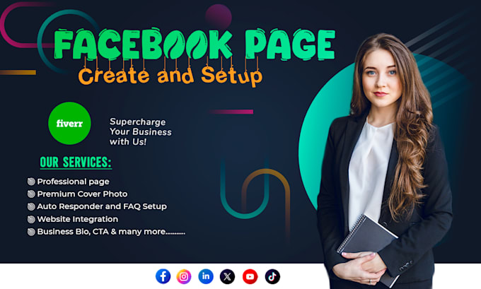 Gig Preview - Do facebook business page create and setup