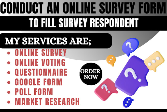 Gig Preview - Conduct an online survey form to 1000 targeted survey respondents