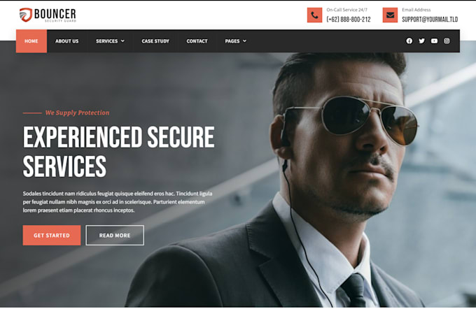 Bestseller - create private security website, security website, bodyguard, security guard