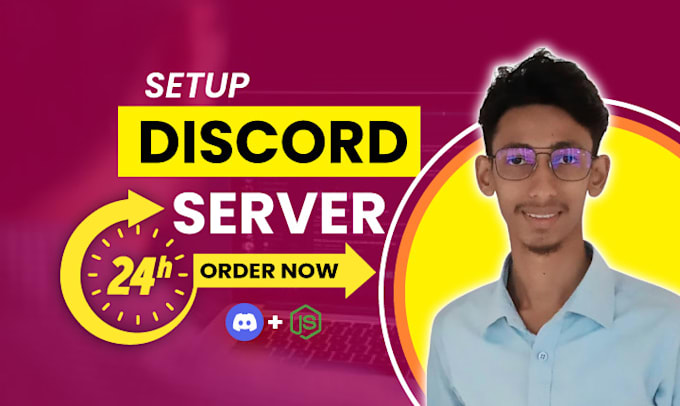 Gig Preview - Build and setup custom discord server for gamer and streamer