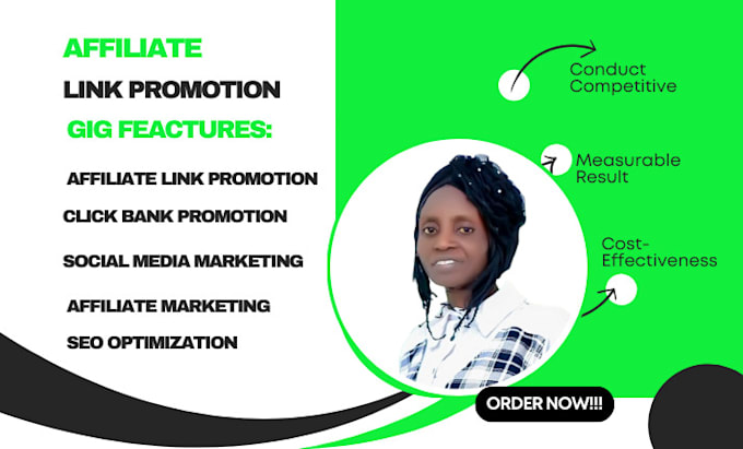 Gig Preview - Build up affiliate website link promotion affiliate marketing sales funnel