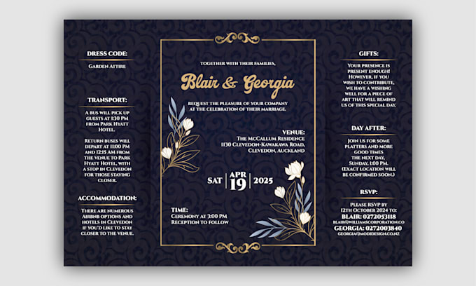 Gig Preview - Design elegant wedding invitation card