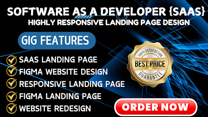 Gig Preview - Do website landing page, saas landing page, figma landing page, homepage design