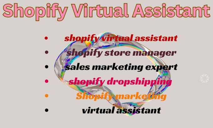 Gig Preview - Do shopify virtual assistant manage shopify store shopify manager store manager