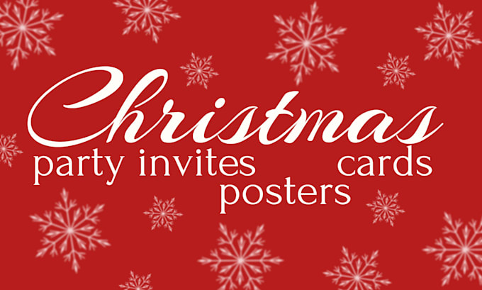 Gig Preview - Design a christmas card, party invitation, poster