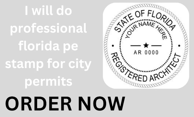 Gig Preview - Do professional florida pe stamp for city permits