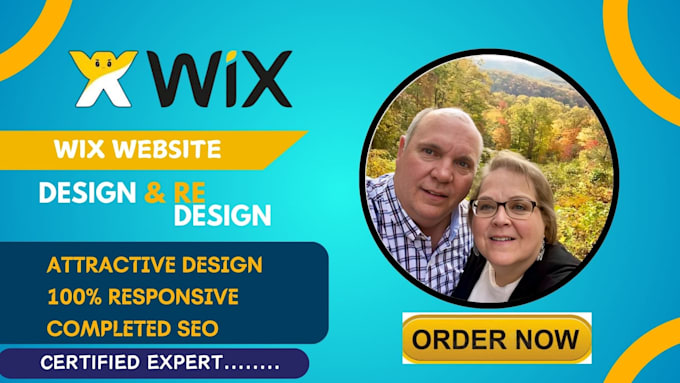 Gig Preview - Do wix landing page author website book promotion  wix seo