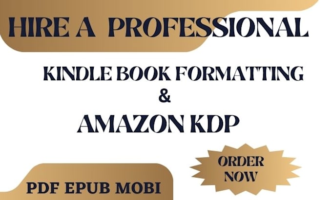 Gig Preview - Kindle book formatting kdp book formatting and layout design for kdp paperback