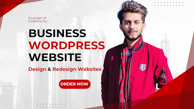 Gig Preview - Build wordpress website design and business website development