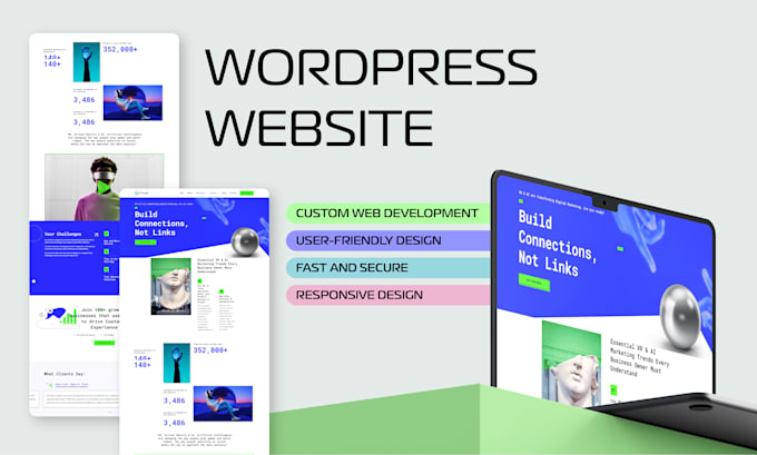 Gig Preview - Build professional wordpress websites for your business