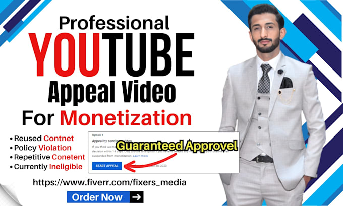 Gig Preview - Make successful youtube appeal video for reused content monetization suspension