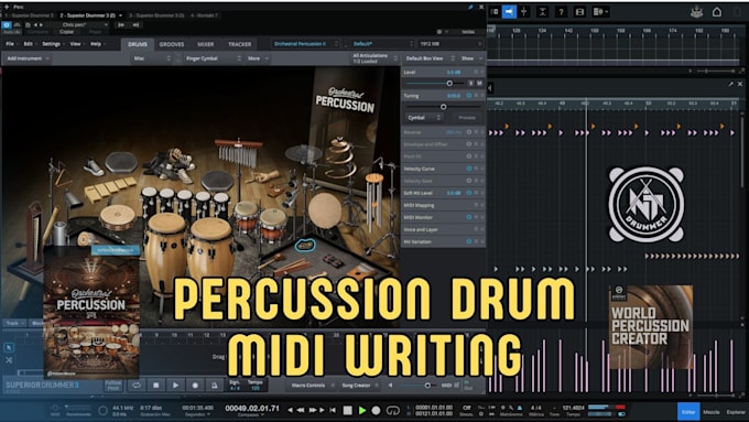 Gig Preview - Do percussion drums and midi writing for your song