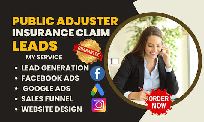 Bestseller - generate public adjuster insurance claim lead generation insurance leads via ads