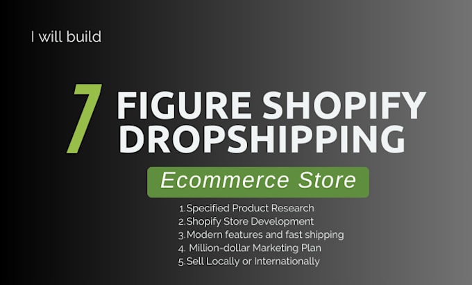 Bestseller - build 7 figure shopify dropshipping store and do shopify marketing