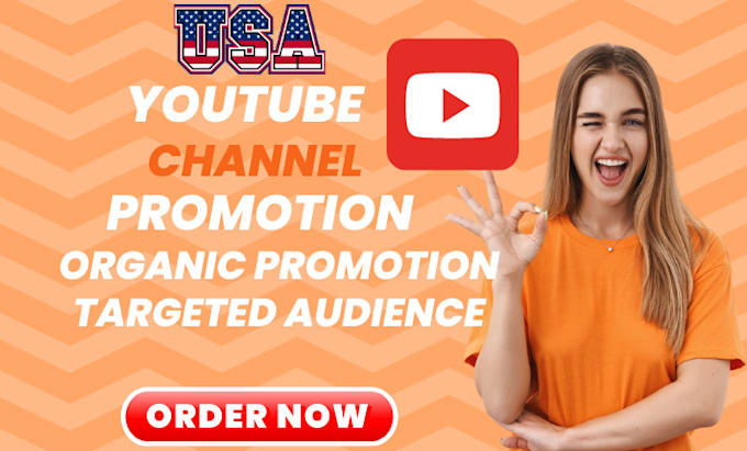 Gig Preview - Grow your youtube audience with targeted UK, USA promotion