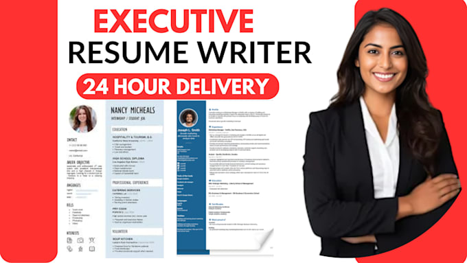 Gig Preview - Deliver in 24hrs, a full executive resume writing service with federal resume