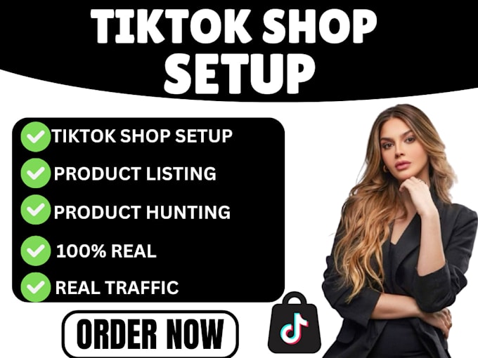 Gig Preview - Setup, manage tiktok shop, tiktok shop ads, tiktok marketing on tiktok shop