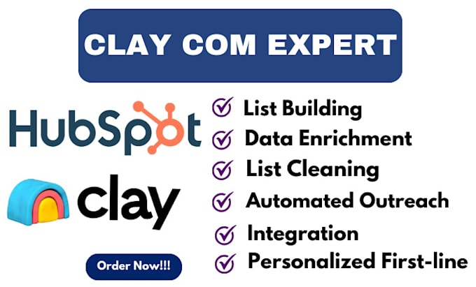 Gig Preview - Setup clay email marketing clay com personalize yotpo emails and cold outreach