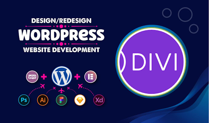 Gig Preview - Create a responsive wordpress website design with divi theme, divi builder