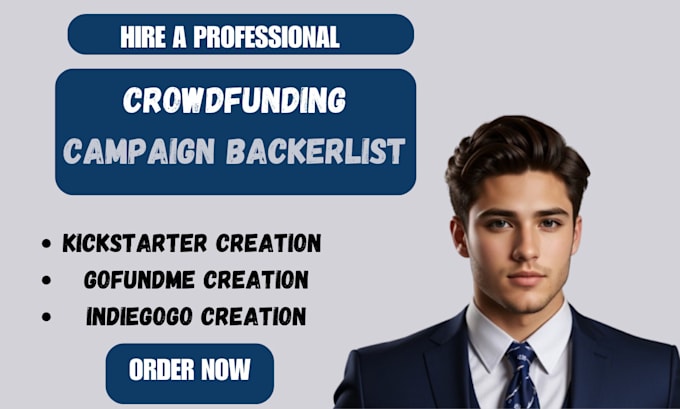 Gig Preview - Generate crowdfunding backers list donors for indiegogo kickstarter gofundme