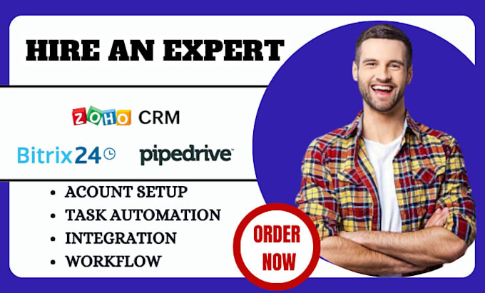 Bestseller - setup CRM and automate on bitrix24 zoho and pipedrive