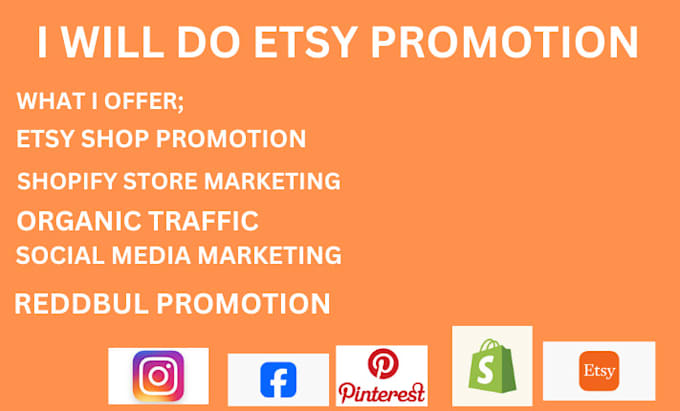 Gig Preview - Etsy promotion etsy digital products etsy seo only fans promotion tiktok shop