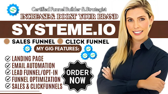 Gig Preview - Build systeme io sales funnel, landing page, ebook sales funnel