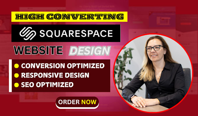 Gig Preview - Develop or design a responsive squarespace website for businesses and ecommerce