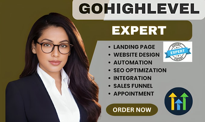 Gig Preview - Gohighlevel sales funnel gohighlevel landing page gohighlevel website design a2p