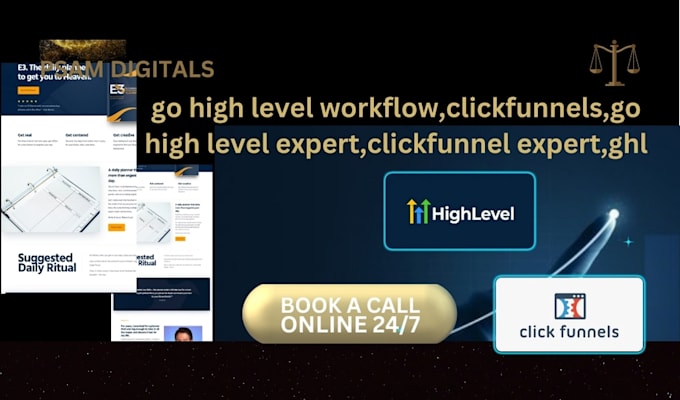 Gig Preview - Go high level workflow,clickfunnels,go high level expert,clickfunnel expert,ghl