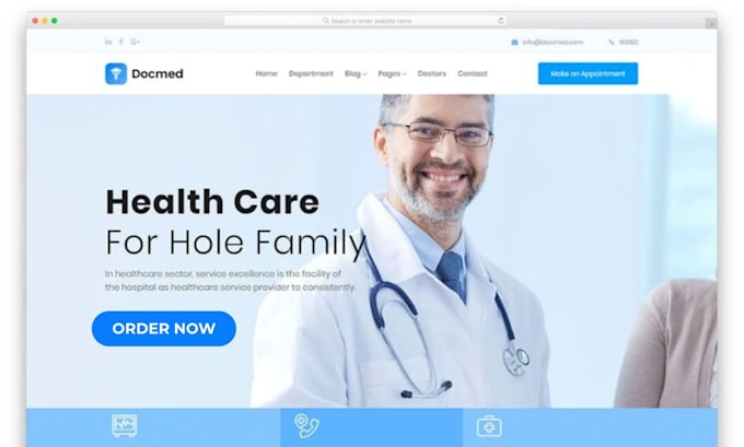 Gig Preview - Create healthcare staffing agency website, home care, senior care website