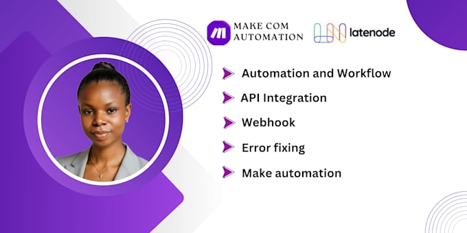 Gig Preview - Set up make com automation, latenode, api integration make com made com