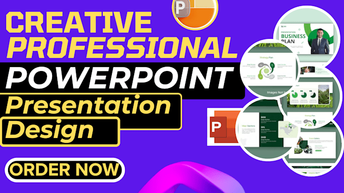 Gig Preview - Design a creative and unique powerpoint presentation, powerpoint design,redesign