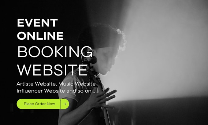 Bestseller - design event website, music studio website, influencer, ticket booking website