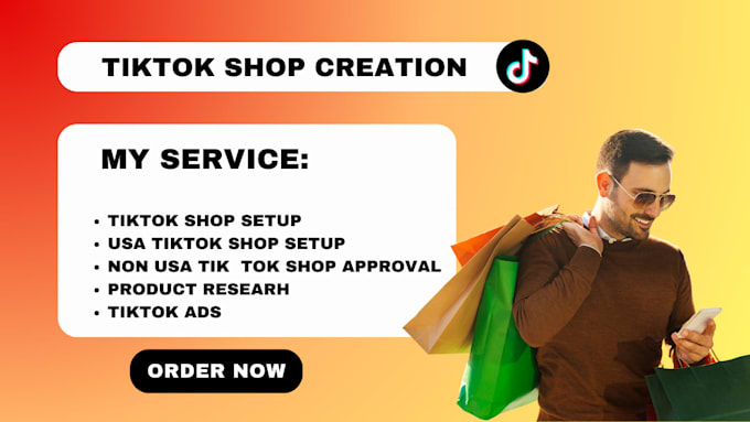 Gig Preview - Be your usa business representative to setup your tiktok shop and get it approve