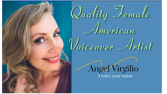 Gig Preview - Record a quality female american voiceover for your project