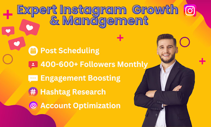 Gig Preview - Be your expert instagram manager and growth marketer