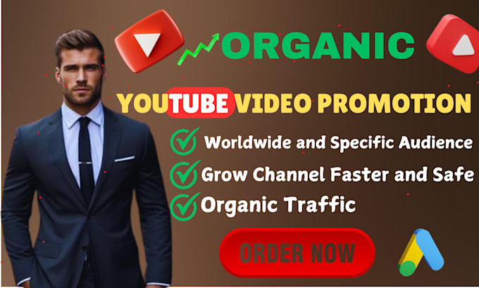 Gig Preview - Do super fast organic youtube video or channel promotion